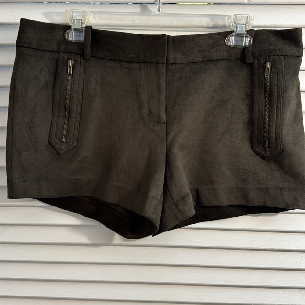 NWT The Limited Chocolate Brown Faux Suede Shorts - Size 10